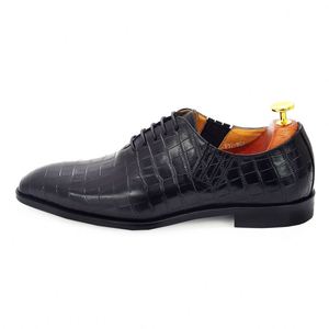 Zapatos de vestir de cuero con estampado de serpiente, color vino, con cordones, que aumentan la altura, para hombre, elegantes. - Product Image 4