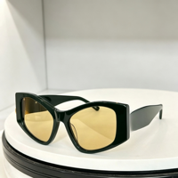 Lunettes de soleil unisexes tendance, surdimensionnées, avant-gardistes, carrées, à monture intégrale, avec verres dégradés et protection UV400, Nouveauté 2026