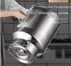 Réservoir de stockage d'huile scellé en acier inoxydable 304 de qualité alimentaire, 15L/20L/28L/35L/42L/48L, pour bulles de vin, thé, lait, huile comestible, baril vide - Product Image 3