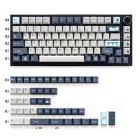 Personality Dye Sublimation GMK Rainy Day Keycaps Pbt 129 Keys Cherry Profile Keycap for 104/108 Mx Switch Mechanical Keyboard