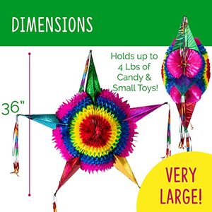 Piñata Mexicana Grande con Temática Tradicional Mexicana Personalizada <span class=keywords><strong>de</strong></span> Nicro, Decoración para Fiestas <span class=keywords><strong>de</strong></span> Halloween, Navidad y Otros Días Festivos, con Cuerda para Colgar - Product Image 2