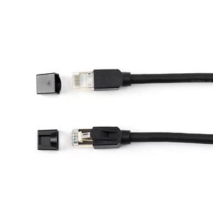 Câble de raccordement blindé RJ45 <span class=keywords><strong>Ethernet</strong></span> CAT8 <span class=keywords><strong>10</strong></span> Gigabit avec capuchon anti-poussière - Product Image 4