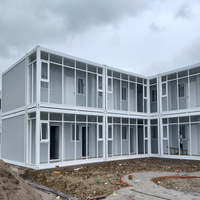 Maison préfabriquée en conteneur de 20 pieds avec panneaux sandwich, utilisation comme abri de voiture imperméable, conception en kit