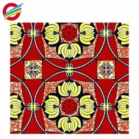 Tissu africain personnalisé ankara en polyester, véritable wax imprimé, java