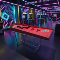 Jeu de score de Carnival Shuffleboard Spin pour usage commercial en intérieur, parcs d'attractions, pliable, en plastique et métal, capacité maximale <100 kg, unisexe