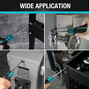 Juego de Destornilladores de Acero con Empuñadura Antideslizante, Destornillador de Cabeza Plana y Cuadrada para Uso Doméstico e Industrial - Product Image 5