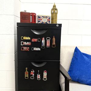 Hot Selling <b>London</b> Iconic Landmarks Metal Bottle Opener Fridge Magnets Office Home Kitchen Decorative Souvenir Gift Magnetic - Product Image 2