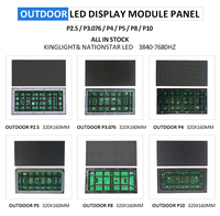 Módulo LED SMD P10 P5P4 para Exteriores de Alta Luminosidad, 220V, 320x160mm, Personalizable, Programable, Pantalla RGB para Publicidad, Resistente al Agua, para Señalización