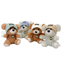 Pendentif Ours en Peluche en Gros, Porte-clés Jouet en Peluche, Breloque de Sac, Rembourrage Coton PP, Décoration Mignonne pour Sac à Dos, Utilisation pour Fêtes, Unisexe, 12cm