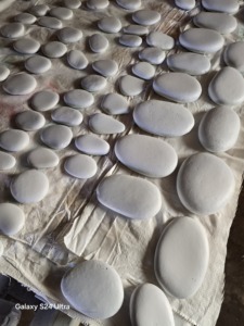 Natural Smooth Painting Rocks for Art Crafts Decorative <strong>Painted</strong> <strong>Stones</strong> White River Pebbles Non-Toxic Eco-Friendly Durable Modern - Product Image 3