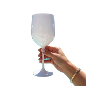 Reusable 450ml <b>Plastic</b> Wine <b>Glasses</b> Wholesale Unbreakable Shatterproof Tritan Stemmed Custom Logo OEM for Party Wedding - Product Image 1