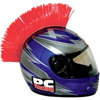 Bleu Punk perruque Mohawk Warhawk perruque accessoire bâton sur casque pour Ski Skate vélo motard vélo Scooter moto
