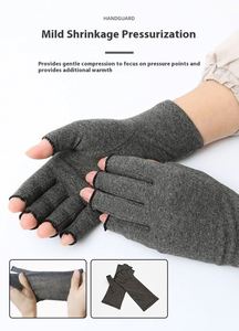 Breathable <b>Fingerless</b> Spandex Compression Fitness <b>Gloves</b> <b>for</b> Sports Gym Cycling <b>Arthritis</b> Relief - Product Image 2