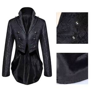MS <b>Gothic</b> Victorian Tailcoat <b>Jacket</b> Men Steampunk Medieval Cosplay Costume Male Pirate Viking Renaissance Formal Tuxedo Coats - Product Image 4