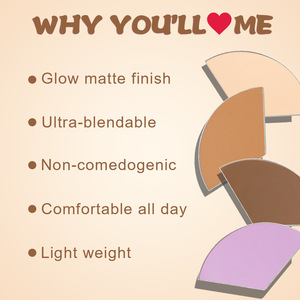 Paleta de Corrector de Marca Privada de 3 Tonos, Alta Cobertura, Larga Duración, Cubre Acné, Ojeras y Contorno - Product Image 3