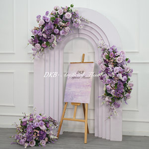 Fondo de flores artificiales de seda al por mayor decoración de boda flores de accesorios de flores pared de fondo - Product Image 3