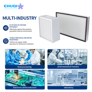 Mini <span class=keywords><strong>filtre</strong></span> à air plissé sur mesure, média en fibre de verre de qualité F7 200 Pa, pour bancs filtrants de centrales de filtration centralisée OEM - Product Image 4