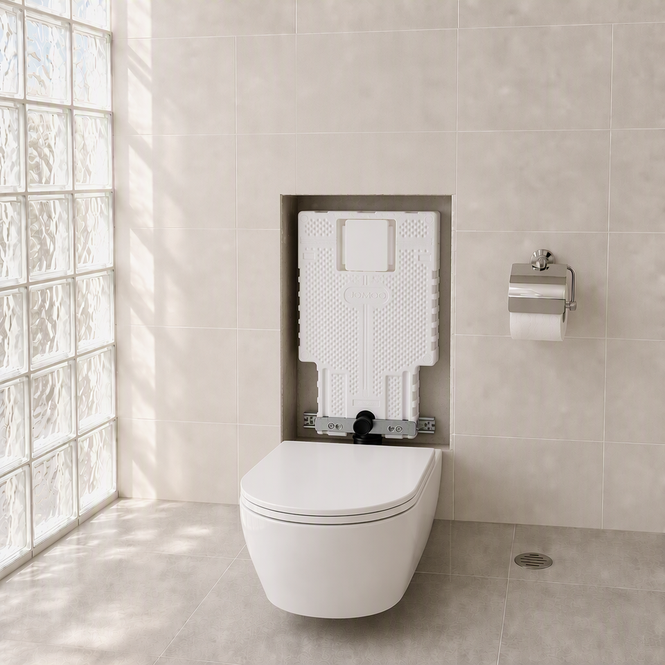 Bathroom Space Saving Wall Mounted Toilet Frame Kit Wall Hung Toilet ...