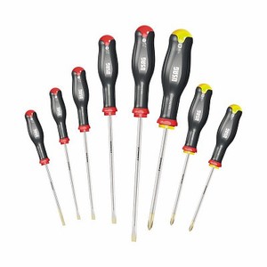 Juego de Destornilladores de 7 Piezas con Mango Negro, Rojo y Amarillo, Eje de Acero, Kit de Herramientas de Precisión - Product Image 1
