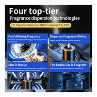 Dernier modèle de diffuseur de parfum d'air de voiture portable rechargeable sans eau atomiseur désodorisant électrique mini vaporisateur de parfum purificateur