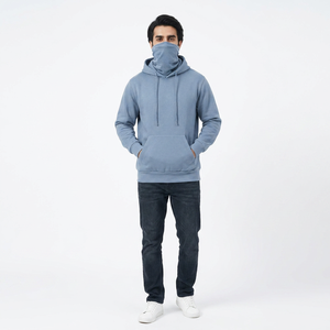 Sudadera con Capucha Ninja Unisex de Invierno, 480gsm, Forro Polar de Algodón, Cierre de Cremallera, Transpirable, Secado Rápido, Personalizable, Ropa Urbana para Exteriores FINER - Product Image 1