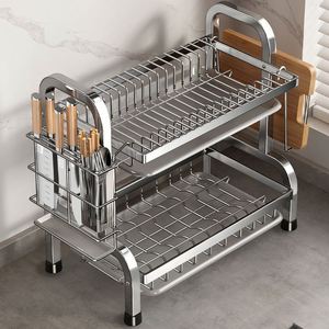 Manufacturer Price Wholesale <b>Kitchen</b> Bowl and Chopsticks Drain Rack Multi-functional Small Household Drain Rack - Product Image 1