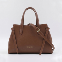 Tas Tangan Wanita Kulit Asli LZ Tas Jinjing Minimalis dengan Pegangan Atas Tas Bahu Besar Klasik untuk Perjalanan Tas Selempang yang Dapat Dilepas