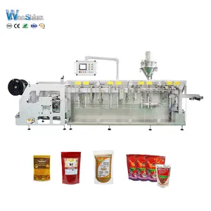 Automatic Powder Stand Up Pouch Horizontal Roll Film Doypack Sipces Powder Packing Machine