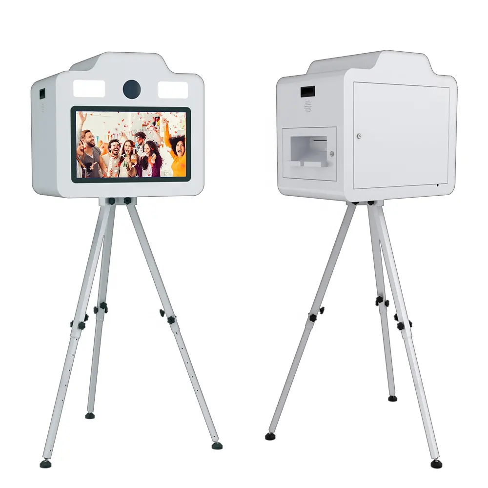 Factory Direct Photo Booth Touchscreen Photo booth Einstellbare Selfie Machine Photo Box für Hochzeits veranstaltungen