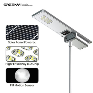 SRESKY Solar-Straßenlaterne Außen-Solarlampe für Haus und Beleuchtung Solar-Straßenlaterne mit Solarpanel - Product Image 1