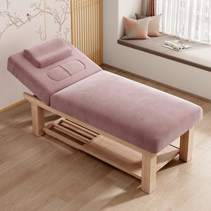 Precio de descuento Camas de masaje ajustables Mesa de cama de belleza de spa Mesas y camas de masaje Mesa de masaje de madera Agujero de gloria - Product Image 4