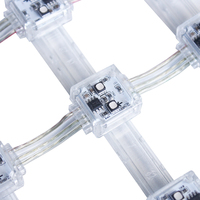 Éclairage de façade de bâtiment P20/P25/P30 Écran en maille LED 3D souple Extérieur Rideau LED flexible pour bâtiment