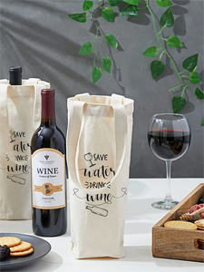 <span class=keywords><strong>Bolsa</strong></span> de vino tinto de lona de algodón de <span class=keywords><strong>supermercado</strong></span> personalizada, embalaje de botella <span class=keywords><strong>reutilizable</strong></span> con logotipo, <span class=keywords><strong>bolsa</strong></span> de 2 botellas con asas para ir de compras - Product Image 6
