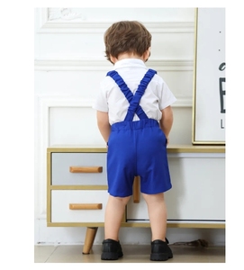 Bébé garçon anneau porteur vêtements <span class=keywords><strong>costume</strong></span> bretelles baptême tenue anniversaire Festival enfant en bas âge garçons vêtements ensemble 1 2 3 4 5 6 ans - Product Image 6
