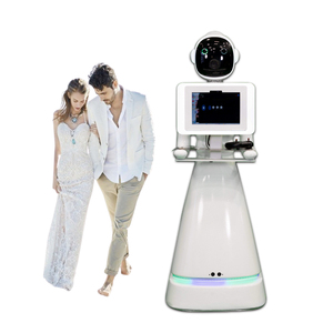 Robot fotografico automatico per feste con rotazione a 360 gradi, stampa foto e flight case per eventi natalizi - Product Image 1