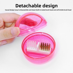 Nouvelle boîte de nettoyage détachable pour têtes de polissage d'ongles, avec fil en acier souple et dur, pour manucure - Product Image 4