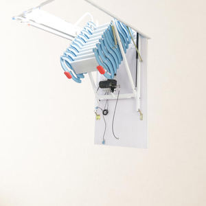 La fábrica profesional suministra directamente la <span class=keywords><strong>escalera</strong></span> eléctrica <span class=keywords><strong>de</strong></span> <span class=keywords><strong>aluminio</strong></span> azul interior personalizada del ático - Product Image 1