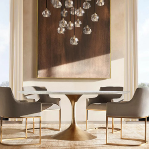 <span class=keywords><strong>Tavolo</strong></span> da Pranzo Moderno di Lusso in <span class=keywords><strong>Marmo</strong></span> con Base a Tromba Tulipano, Ecologico e Durevole, per Sala da Pranzo, Cucina e Soggiorno - Product Image 5