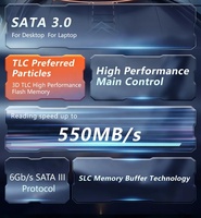 Unidad de Estado Sólido Interna GUDGA SATA 3 de 2.5 Pulgadas y 128 GB para Computadora de Escritorio/Portátil, Nueva Carcasa de Plástico, Velocidad de Lectura de 501-600 MB/s, Velocidad de Escritura de 401-500 MB/s