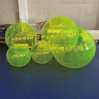 Grands ballons géants gonflables abordables d'extérieur et d'intérieur en PVC avec boules miroir lumineuses décoratives lisses