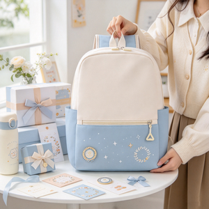 2026 School Bag Teens Modern Polyester School <b>Backpacks</b> Gift Big Capacity High School <b>Backpack</b> Pretty School Bags - Product Image 1