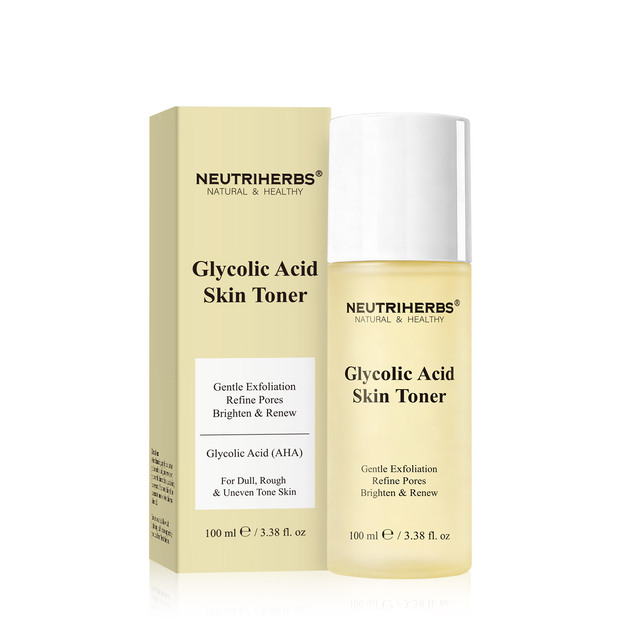 Neutriherbs Wholesale Private Label Skincare Skin Face Exfoliating Pore Refining Hydrating Brightening Glycolic Acid Toner