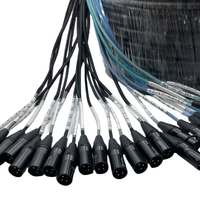 Câble multipaire 16 canaux pour boîtier de scène, DMX, audio et alimentation, XLR mâle-femelle, pour microphones multiples