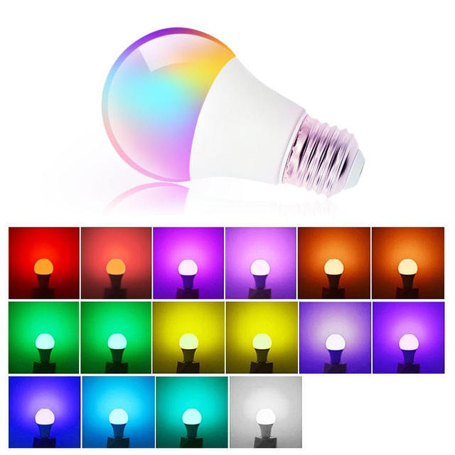 E27 E26 Wireless Remote Light Bulb Smart Home Automation WiFi RGB LED Light Bulb