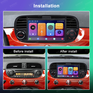 Autoradio Android pour Fiat 500 2007-2015 Noir avec Canbus Carplay Lecteur Android Autoestereos 7 pouces - Product Image 6
