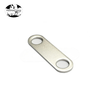Rondelle à double trou en acier, laiton, bronze ou aluminium, sur mesure, avec finition zinguée ou naturelle
