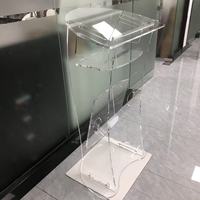 Pupitre de chaire en lucite acrylique transparent