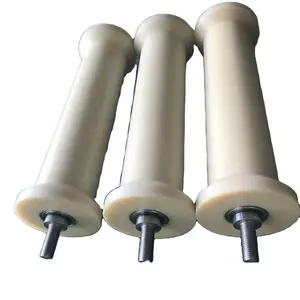 custom nylon pu rubber roller Carrying Roller Belt Conveyor Idler Rollers