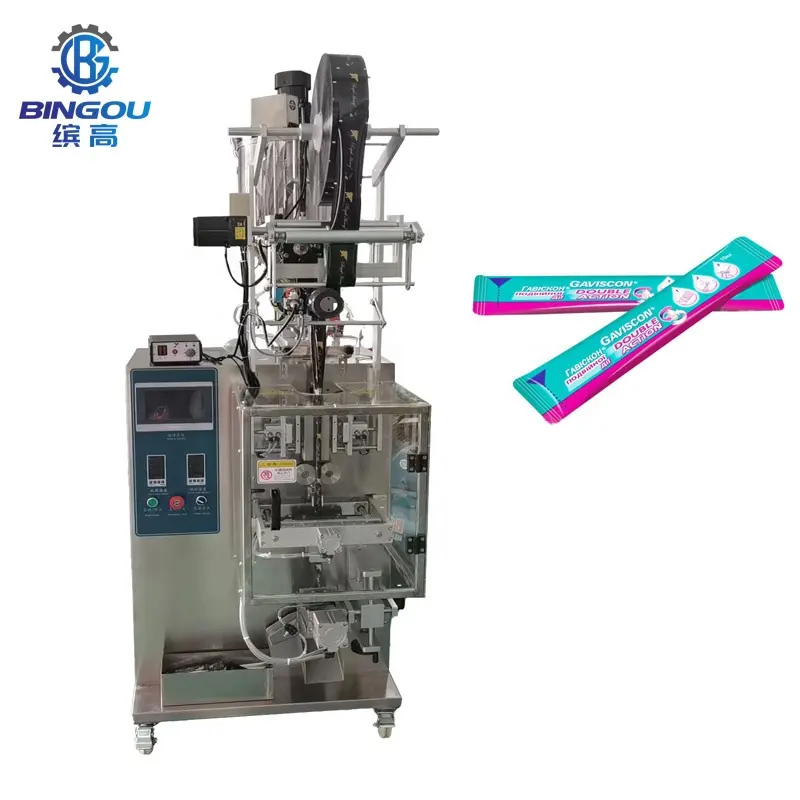 Best Sold Honey Package Machine Price Round Edge Packing Machine Paste Sachet Filling and Sealing Packing Machine