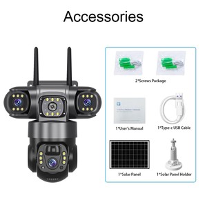 <span class=keywords><strong>Camera</strong></span> De Surveillence Solaire Caméra 4 G Sécurité 4g Sum À Sim Avec Carte Card V380 Pro 8mp Exterieur Sans Fil Surveillance - Product Image 5